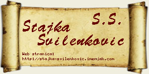 Stajka Svilenković vizit kartica